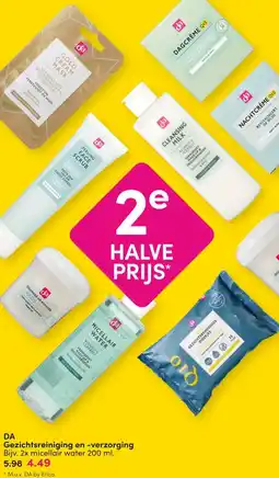 DA DA Gezichtsreiniging en -verzorging aanbieding