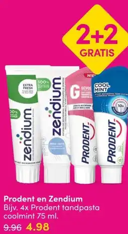 DA Prodent en Zendium aanbieding