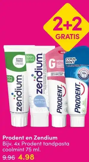 DA Prodent en Zendium aanbieding