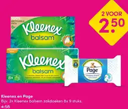 DA Kleenex en Page aanbieding