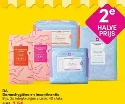DA DA Dameshygiëne en incontinentie aanbieding