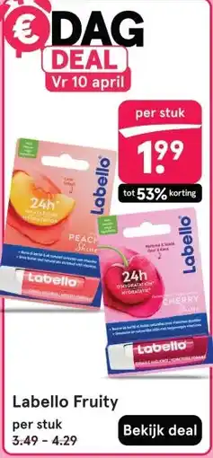 Etos Labello Fruity aanbieding