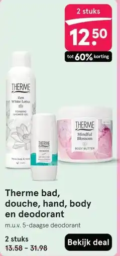 Etos Therme bad, douche, hand, body en deodorant aanbieding