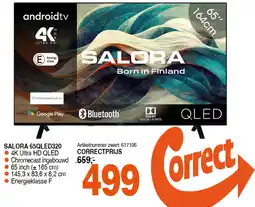 Correct SALORA 65QGLED320 aanbieding