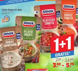 Coop Unox Soep-in-Zak aanbieding