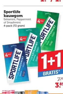 Coop Sportlife kauwgom aanbieding