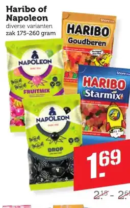 Coop Haribo of Napoleon aanbieding