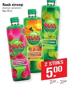 Coop Raak siroop aanbieding