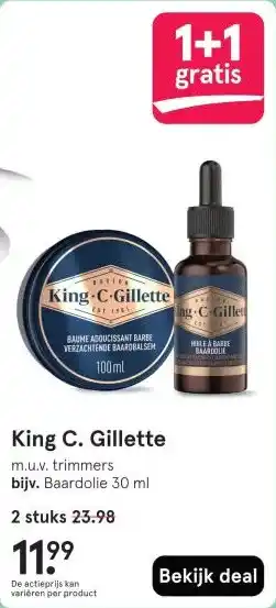 Etos King C. Gillette aanbieding