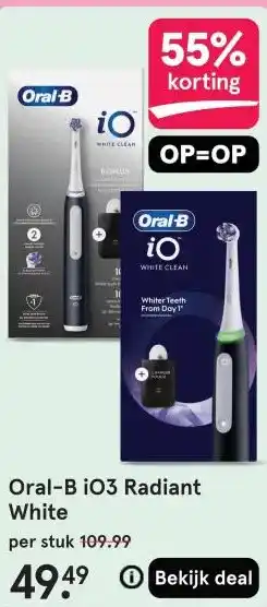 Etos Oral-B i03 Radiant White aanbieding