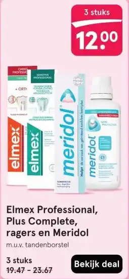 Elmex Professional, Plus Complete, ragers en Meridol