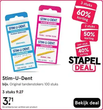 Etos Stim-U-Dent aanbieding
