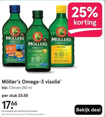 Etos Möller's Omega-3 visolie' aanbieding