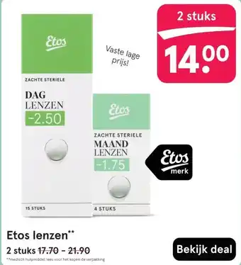 Etos Etos lenzen aanbieding