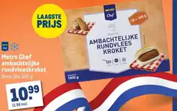 Makro Metro Chef ambachtelijke rundvleeskroket aanbieding