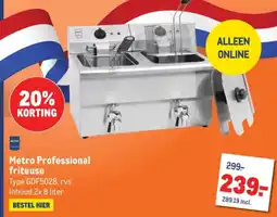 Makro Metro Professional friteuse aanbieding
