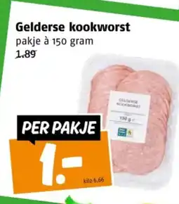Poiesz Gelderse kookworst aanbieding