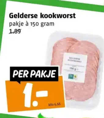 Poiesz Gelderse kookworst aanbieding