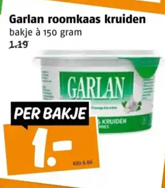 Poiesz Garlan roomkaas kruiden aanbieding