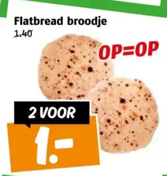 Poiesz Flatbread broodje aanbieding