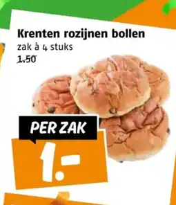 Poiesz Krenten rozijnen bollen aanbieding