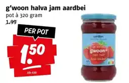 Poiesz G'woon halva jam aardbei aanbieding