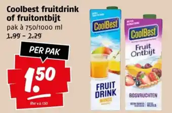 Poiesz Coolbest fruitdrink of fruitontbijt aanbieding