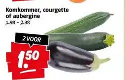 Poiesz Komkommer, courgette of aubergine aanbieding