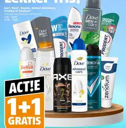 Poiesz Axe, Dove, Rexona, Zwitsal deodorant, Prodent of Zendium aanbieding