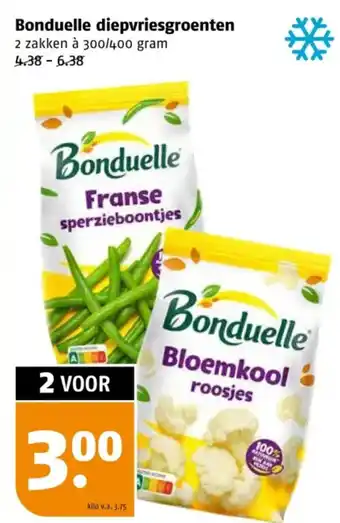 Poiesz Bonduelle diepvriesgroenten aanbieding