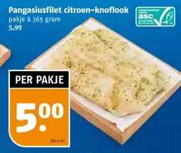 Poiesz Pangasiusfilet citroen-knoflook aanbieding
