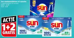 Poiesz Sun vaatwastabletten of capsules aanbieding