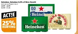 Poiesz Heineken, Heineken 0,0% of Birra Moretti aanbieding