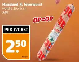 Poiesz Maasland XL leverworst aanbieding