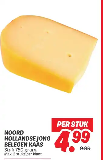 Dekamarkt Noord hollandse jong belegen kaas aanbieding