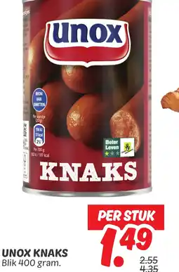 Dekamarkt UNOX KNAKS aanbieding