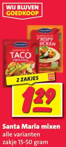 Nettorama Santa Maria mixen aanbieding