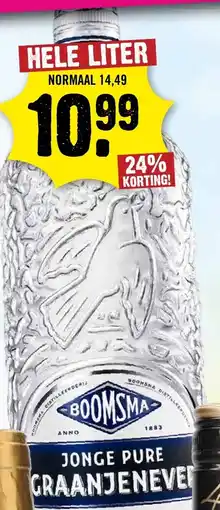 Dirck 3 Boomsma jonge pure graanjenever aanbieding