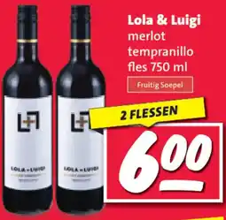 Nettorama Lola & Luigi merlot tempranillo aanbieding
