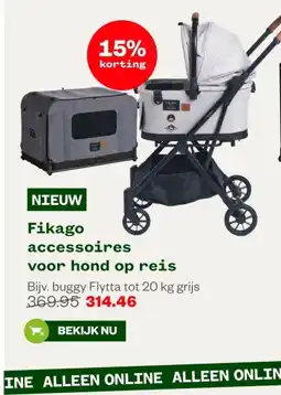 Welkoop Fikago accessoires voor hond op reis aanbieding