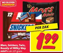 Nettorama Mars, Snickers, Twix, Bounty of Milky Way mini's aanbieding
