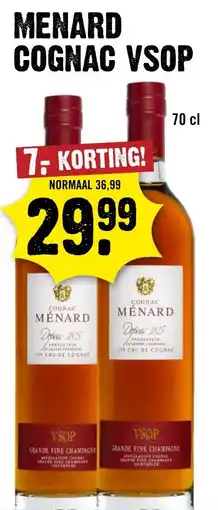 Dirck 3 Menard cognac vsop aanbieding