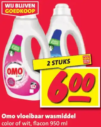 Nettorama Omo vloeibaar wasmiddel aanbieding