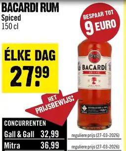 Dirck 3 Bacardi rum Spiced aanbieding