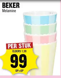 Dirck 3 Beker melamine aanbieding