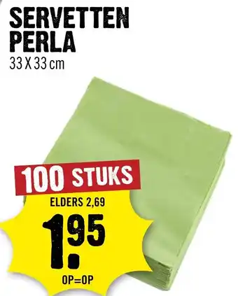 Dirck 3 Servetten perla aanbieding