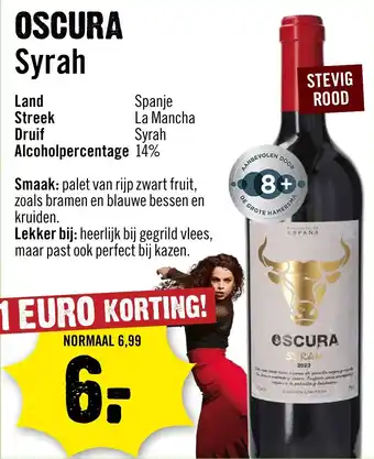 Dirck 3 Oscura syrah aanbieding