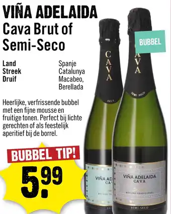 Dirck 3 Viña adelaida cava brut of semi-seco aanbieding