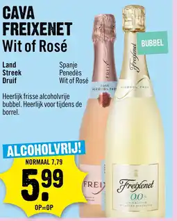 Dirck 3 Cava freixenet wit of rosé aanbieding
