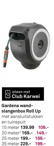 Karwei Gardena wandslangenbox Roll Up aanbieding